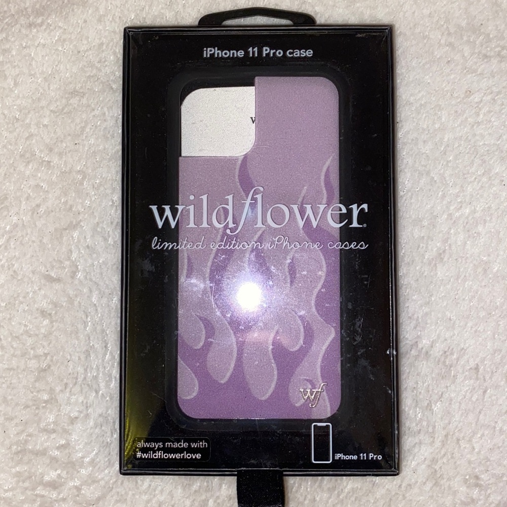 Wildflower Limited Edition iPhone 11 Pro phone case lavender flame💜